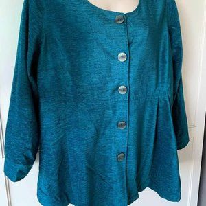 Soft Surroundings Fiona Velvet Tunic Top